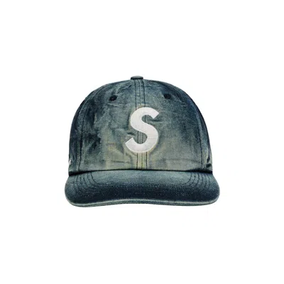 Pre-owned Supreme Cordura Denim S Logo 6-panel 'bleached Indigo' | Blue | Men's Size Onesize