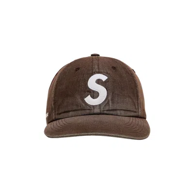 Pre-owned Supreme Cordura Denim S Logo 6-panel 'brown' | Men's Size Onesize