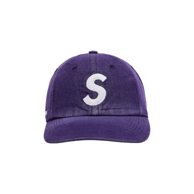 Pre-owned Supreme Cordura Denim S Logo 6-panel 'purple' | Men's Size Onesize