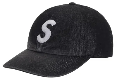 Pre-owned Supreme Cordura Denim S Logo 6panel In Black