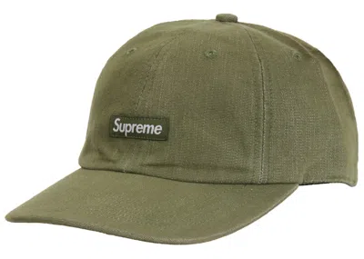 Pre-owned Supreme Cordura Denim Small Box 6panel In Olive
