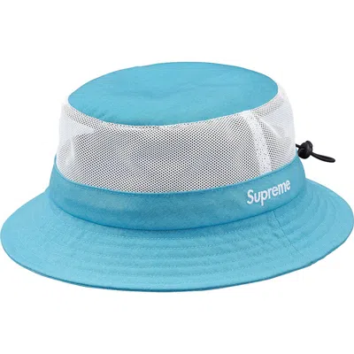 Pre-owned Supreme Cordura Mesh Crusher Hat In Light Blue