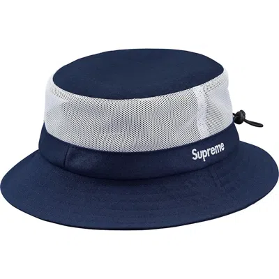 Pre-owned Supreme Cordura Mesh Crusher Hat In Navy Blue
