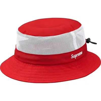 Pre-owned Supreme Cordura Mesh Crusher Hat In Red