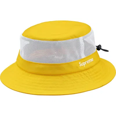 Pre-owned Supreme Cordura Mesh Crusher Hat In Yellow
