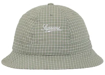 Pre-owned Supreme Cordura Plaid Bell Hat In Green