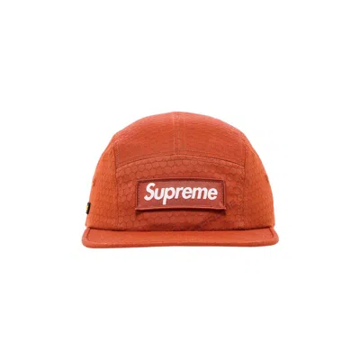 Pre-owned Supreme Cordura Ripstop Camp Cap 'burnt Orange'