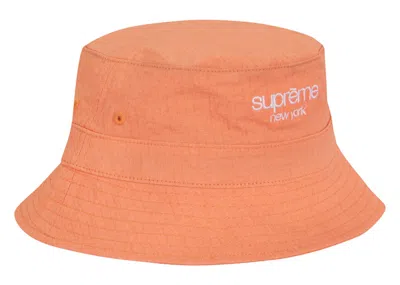 Pre-owned Supreme Cordura Ripstop Crusher Hat In Coral