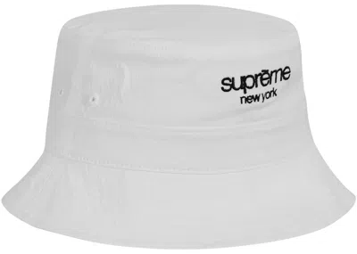 Pre-owned Supreme Cordura Ripstop Crusher Hat In White