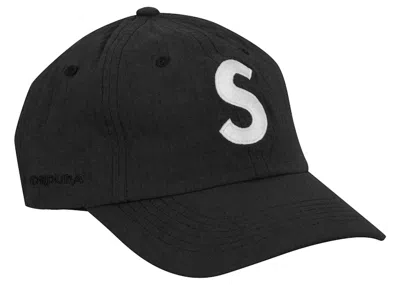 Pre-owned Supreme Cordura Ripstop S Logo 6panel In Black