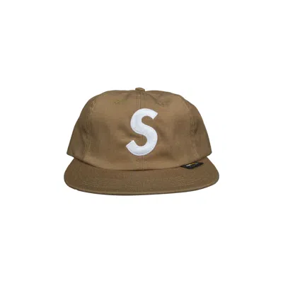 Pre-owned Supreme Cordura S Logo 6 Panel Cap 'sand' | Tan | Men's Size Onesize In Brown