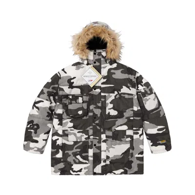 Pre-owned Supreme Cordura Snorkel Coat 'snow Camo' | White | Men's Size Xl