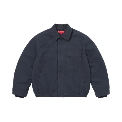 Pre-owned Supreme Cordura Twill Utility Jacket 'navy' | Blue | Men's Size M
