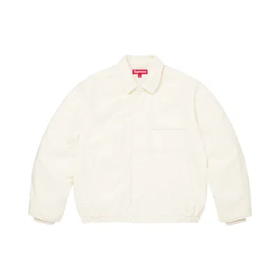 Pre-owned Supreme Cordura Twill Utility Jacket 'white' | Men's Size M