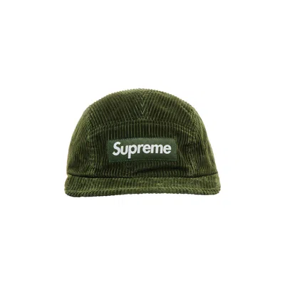 Pre-owned Supreme Corduroy Camp Cap 'green' | Men's Size Onesize