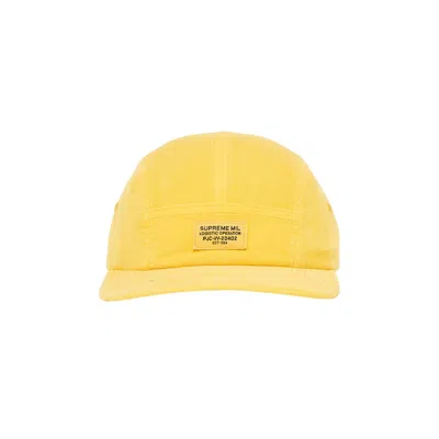 Pre-owned Supreme Corduroy Pocket Camp Cap 'yellow' | Men's Size Onesize