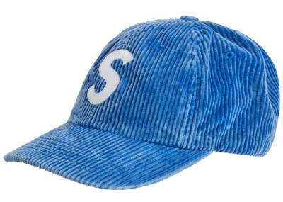 Pre-owned Supreme Corduroy S Logo 6panel (fw23) In Royal