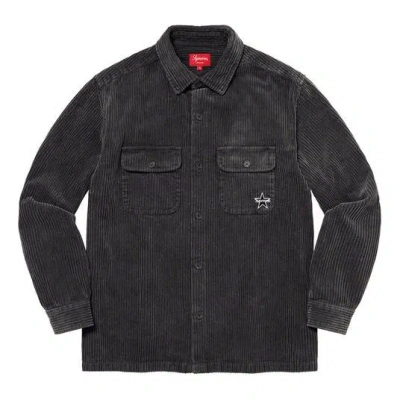 Supreme Corduroy Shirt 'black'