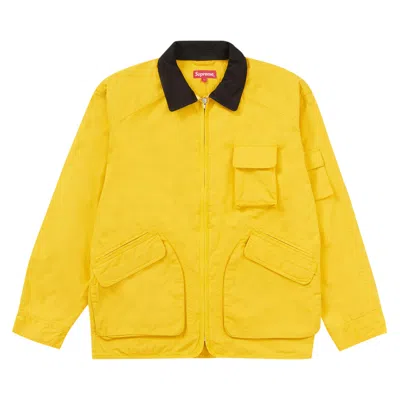 Pre-owned Supreme Cotton Utility Jacket 'sulfur' In Yellow