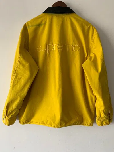 Pre-owned Supreme Cotton Utility Jacket In Yellow