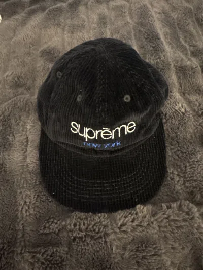 Pre-owned Supreme Courdory Hat In Black
