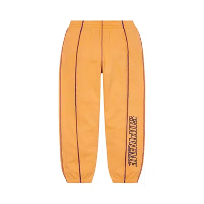 Pre-owned Supreme Coverstitch Sweatpant 'dusty Gold' In Orange