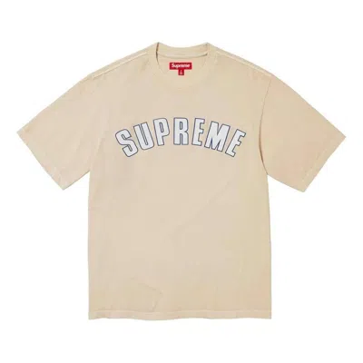 Supreme Cracked Arc S/s Top 'tan White' In Neutral