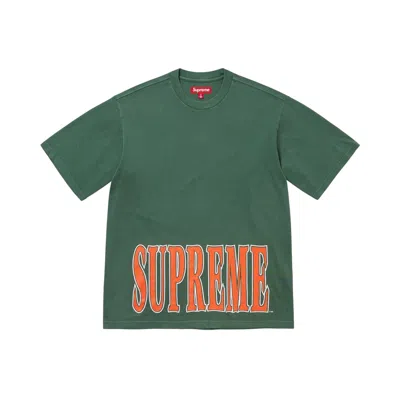 Pre-owned Supreme Cracked Stretch Short-sleeve Top 'green' | Men's Size L