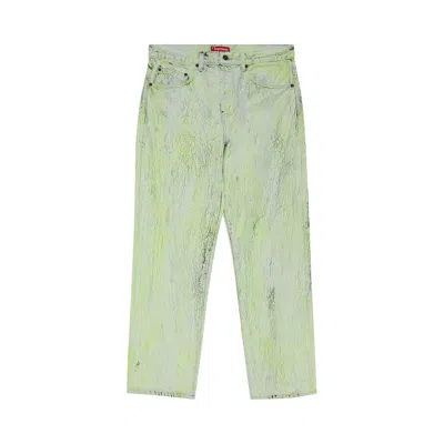 Pre-owned Supreme Crackle Regular Jean 'multicolor' In Multi-color