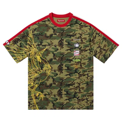 Pre-owned Supreme Crane Short-sleeve Top 'woodland Camo' | Green | Men's Size Xl