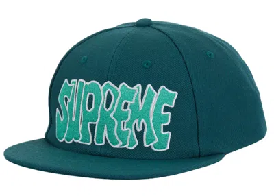 Pre-owned Supreme Creep 6panel Teal In Dark Teal