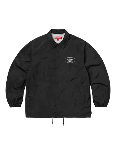 Supreme Crest Coaches Jacket In Black