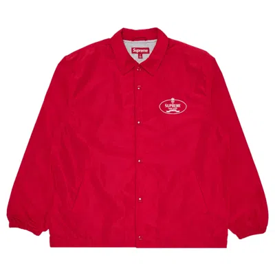 Pre-owned Supreme Crest Coaches Jacket 'red' | Men's Size M