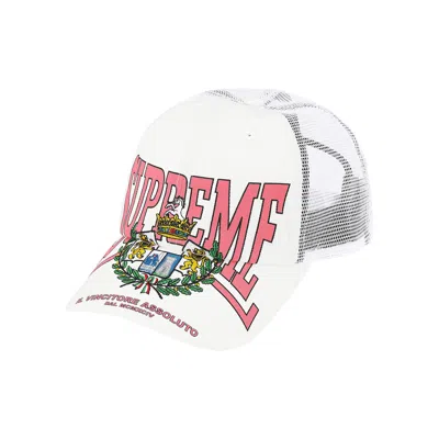 Pre-owned Supreme Crest Mesh Back 6-panel 'white' | Men's Size Onesize
