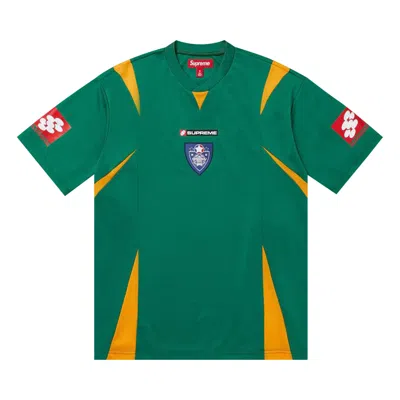 Pre-owned Supreme Crest Soccer Jersey 'green'