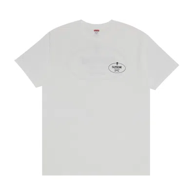 Pre-owned Supreme Crest Tee 'white' | Men's Size L