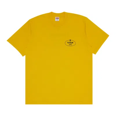 Pre-owned Supreme Crest Tee 'yellow' | Men's Size S