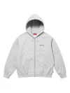 Supreme Crest Zip-up "ss 25 In Gray