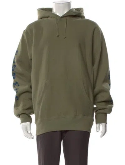 Pre-owned Supreme Crew Neck Long Sleeve Hoodie In Green