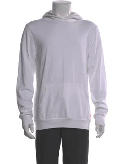 Pre-owned Supreme Crew Neck Long Sleeve Hoodie In Grey