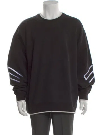Pre-owned Supreme Crew Neck Long Sleeve Sweatshirt In Black