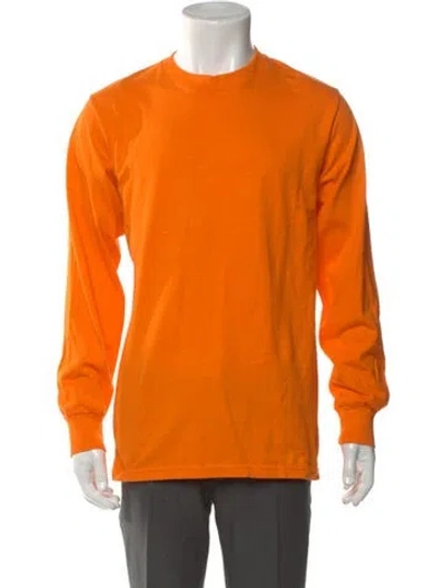 Pre-owned Supreme Crew Neck Long Sleeve T-shirt In Orange