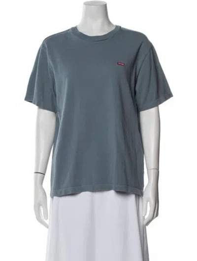 Pre-owned Supreme Crew Neck Short Sleeve T-shirt In Blue