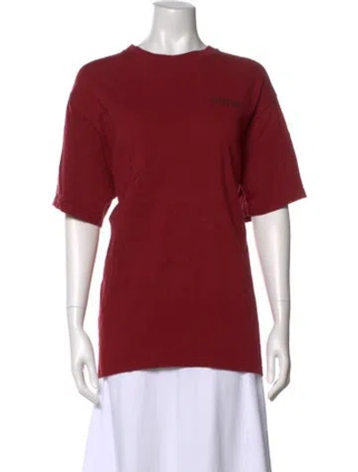 Pre-owned Supreme Crew Neck Short Sleeve T-shirt In Red