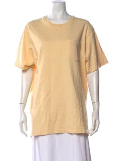 Pre-owned Supreme Crew Neck Short Sleeve T-shirt In Yellow