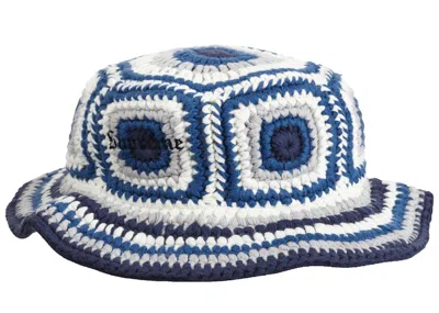 Pre-owned Supreme Crochet Crusher Hat In Blue