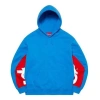 Supreme Cropped Panels Hooded Sweatshirt 'blue Red White'