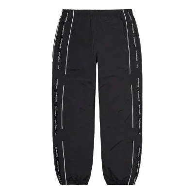 Supreme Cross Paneled Track Pants 'black White'