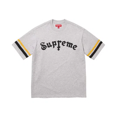 Pre-owned Supreme Cross Short-sleeve Top 'heather Grey' | Men's Size S In Gray