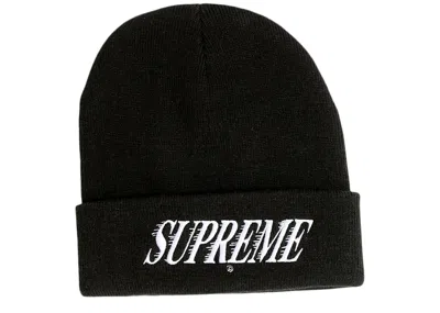 Pre-owned Supreme Crossover Beanie In Black